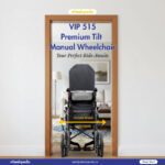 VIP 515 Aluminium Tilt Headrest Premium Manual Wheelchair