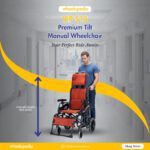 VIP 515 Aluminium Tilt Headrest Premium Manual Wheelchair
