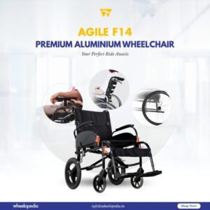 Agile F14 Aluminium Detachable Backrest Fold Light Wheelchair