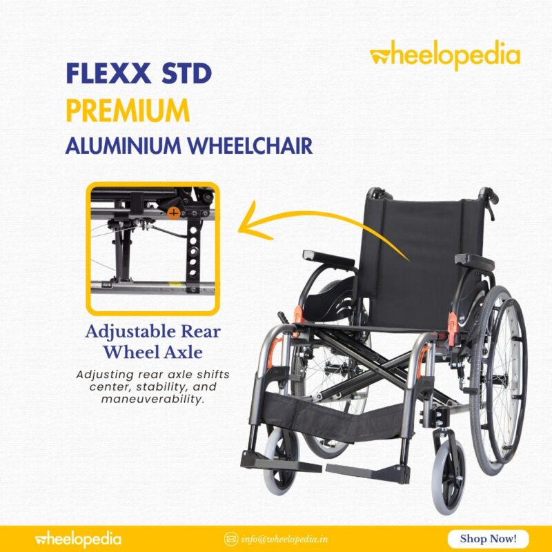 Flexx STD Aluminium Detachable Premium Manual Wheelchair