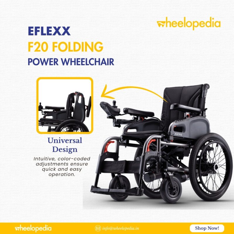Eflexx F20 Aluminium Lithium Folding Powered Wheelchair