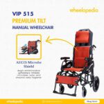 VIP 515 Aluminium Tilt Headrest Premium Manual Wheelchair