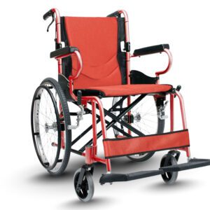 KM-2500L Aluminium Foldable Self Propelled Travel Wheelchair