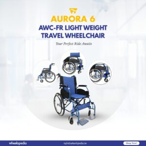 Aurora 6 Light Weight Aluminium Foldable Travel Wheelchair