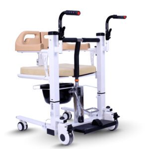 Ryder TC 20 Steel Hydr. Height Adjustable Commode Transfer Chair