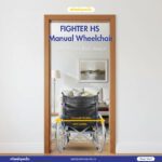 Fighter C HS Steel Chrome Plated Solid Seat Manual Wheelchair