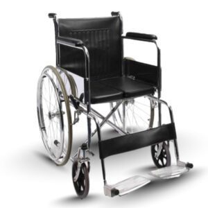 Fighter C HS Steel Chrome Plated Solid Seat Manual Wheelchair