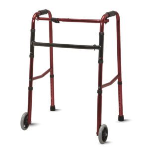 WK 51 AL-Bronze Aluminium Height Adjustable Walker with Wheel
