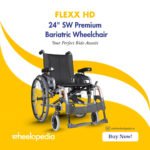 Flexx HD 24"SW Aluminium Detachable Bariatric Manual Wheelchair