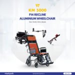 KM 5000 F14 Aluminium Recline With Headrest Manual Wheelchair