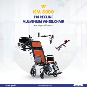 KM 5000 F14 Aluminium Recline With Headrest Manual Wheelchair