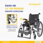 Flexx HD 24"SW Aluminium Detachable Bariatric Manual Wheelchair