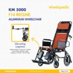 KM 5000 F14 Aluminium Recline With Headrest Manual Wheelchair