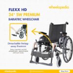 Flexx HD 24"SW Aluminium Detachable Bariatric Manual Wheelchair