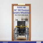Flexx HD 24"SW Aluminium Detachable Bariatric Manual Wheelchair