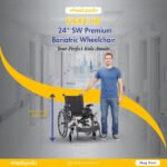 Flexx HD 24"SW Aluminium Detachable Bariatric Manual Wheelchair