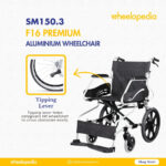 SM150.3 F16 Premium Aluminium Wheelchair SM150.3 F16 Premium Aluminium Wheelchair