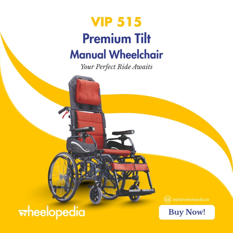 VIP 515 Premium Tilt Manual Wheelchair