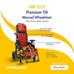 VIP 515 Aluminium Tilt Headrest Premium Manual Wheelchair VIP 515 Aluminium Tilt Headrest Premium Manual Wheelchair