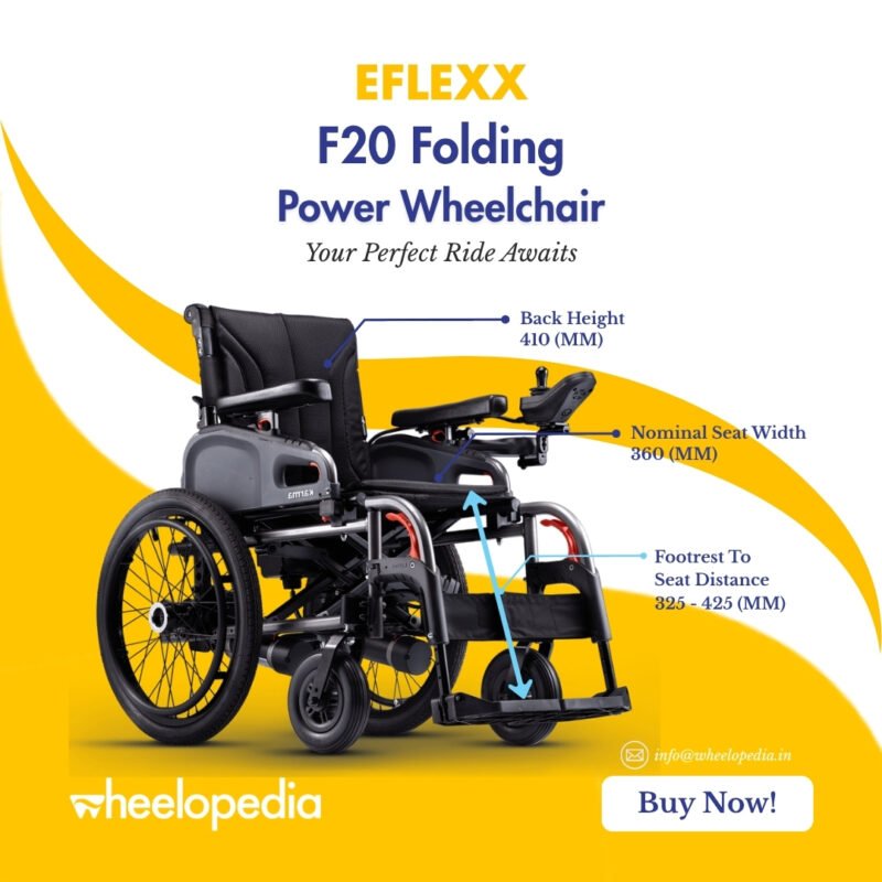 Eflexx F20 Aluminium Lithium Folding Powered Wheelchair
