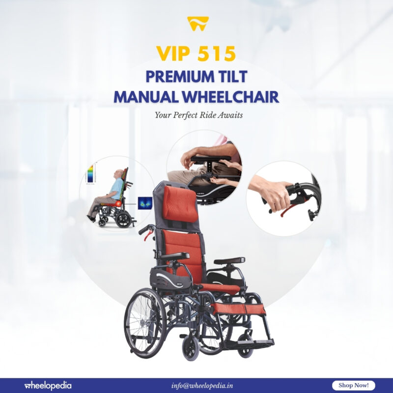 VIP 515 Premium Tilt Manual Wheelchair