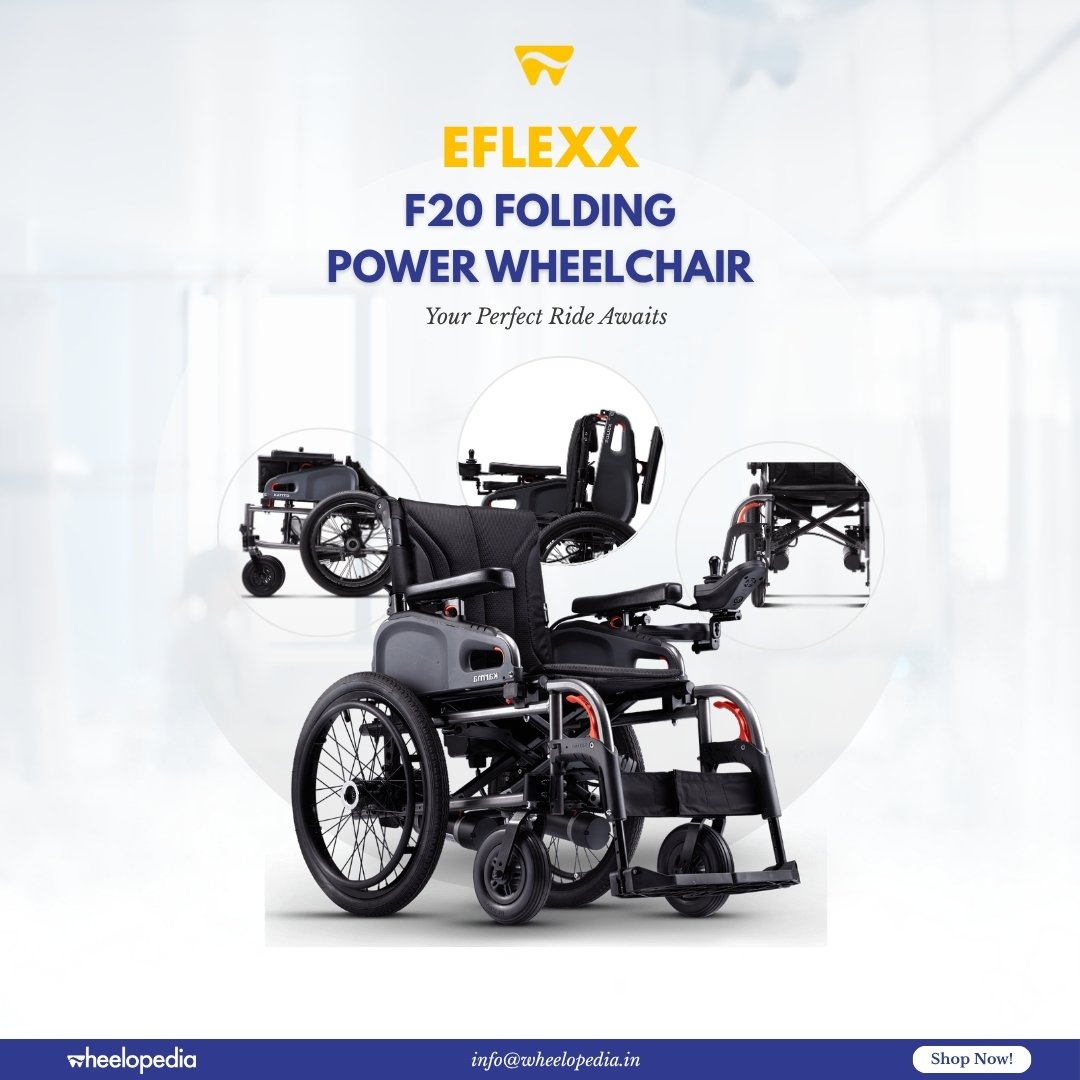 Eflexx F20 Aluminium Lithium Folding Powered Wheelchair