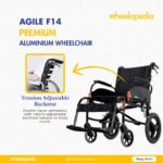 Agile F14 Aluminium Detachable Backrest Fold Light Wheelchair Agile F14 Aluminium Detachable Backrest Fold Light Wheelchair