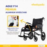Agile F14 Aluminium Detachable Backrest Fold Light Wheelchair