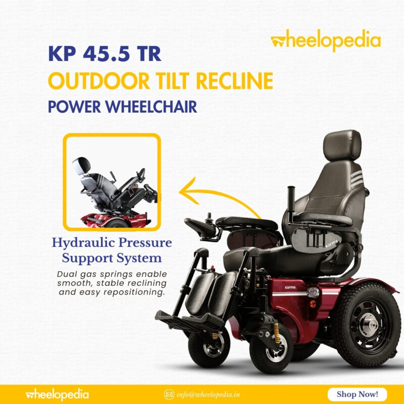 KP 45.5 TR Outdoor Tilt Recline Electric Wheelchair