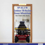 KP 45.5 TR Outdoor Tilt Recline Electric Wheelchair