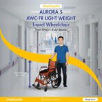 Aurora 5 Light Weight Aluminium Foldable Travel Wheelchair