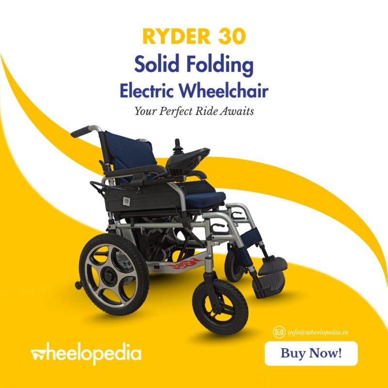 Ryder 30 Solid Folding Electric Wheelchair