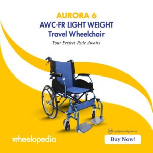 Aurora 6 Light Weight Aluminium Foldable Travel Wheelchair