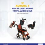Aurora 5 Light Weight Aluminium Foldable Travel Wheelchair