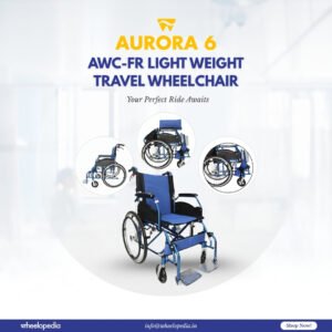 Aurora 6 Light Weight Aluminium Foldable Travel Wheelchair