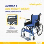 Aurora 6 Light Weight Aluminium Foldable Travel Wheelchair