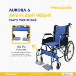Aurora 6 Light Weight Aluminium Foldable Travel Wheelchair