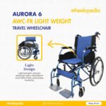 Aurora 6 Light Weight Aluminium Foldable Travel Wheelchair