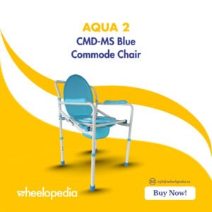 Auqa 2 Steel Foldable Injection Moulded Commode Chair