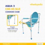 Auqa 2 Steel Foldable Injection Moulded Commode Chair Auqa 2 Steel Foldable Injection Moulded Commode Chair