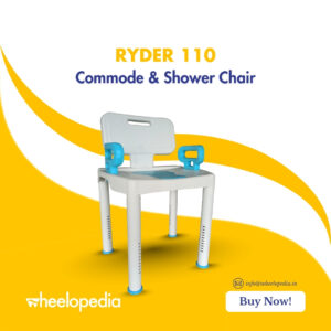 Premium Convertible Commode & Shower Chair for Elderly and Patients
