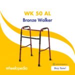 WK 50 AL Bronze Aluminium Height‑Adjustable Walker for Elder Use