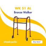 WK 51 AL-Bronze Aluminium Height Adjustable Walker with Wheel