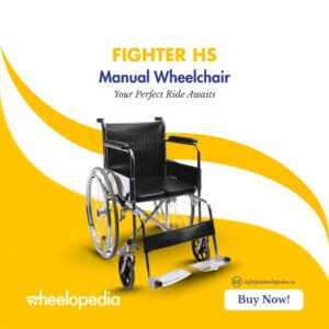 Fighter C HS Steel Chrome Plated Solid Seat Manual Wheelchair