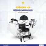 Fighter C HS Steel Chrome Plated Solid Seat Manual Wheelchair