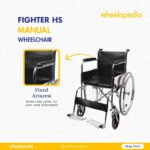 Fighter C HS Steel Chrome Plated Solid Seat Manual Wheelchair