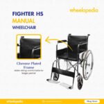 Fighter C HS Steel Chrome Plated Solid Seat Manual Wheelchair