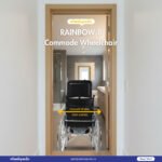 Rainbow 8 Steel Chrome Recline Detachable Commode Wheelchair Rainbow 8 Steel Chrome Recline Detachable Commode Wheelchair